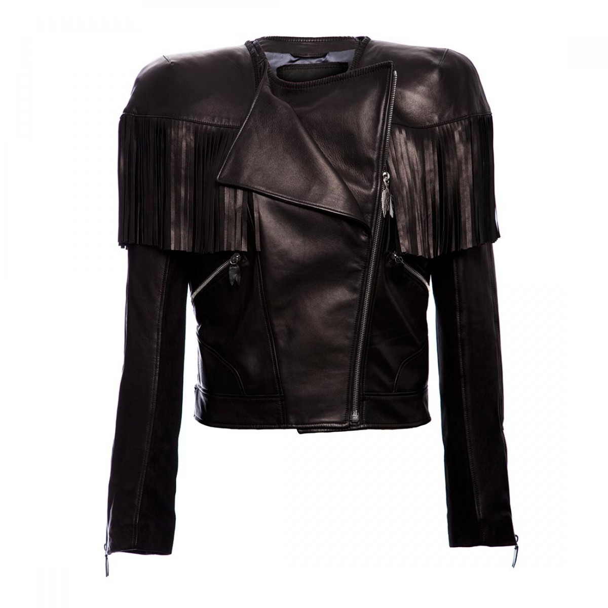 PRITCH LONDON Shotgun black leather jacket | Farranoir